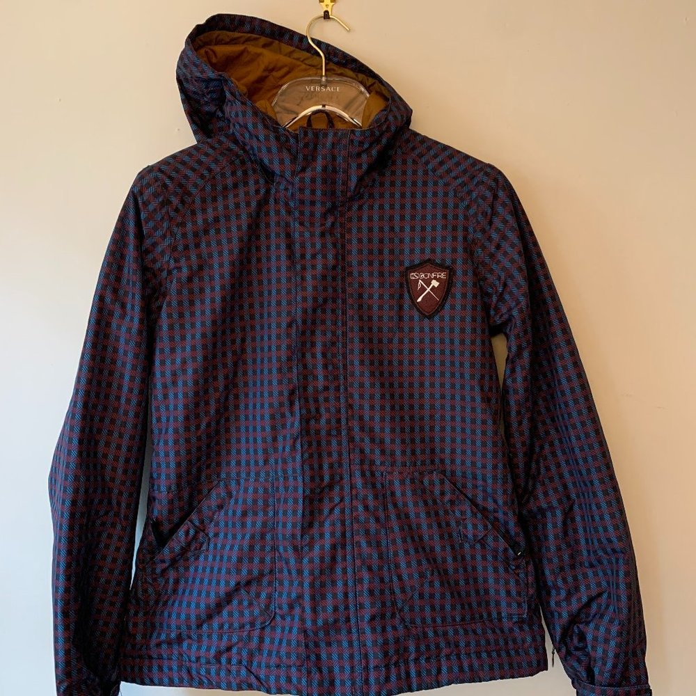 Bonfire Alberta Snowboard Jacket Gingham Women's Small
